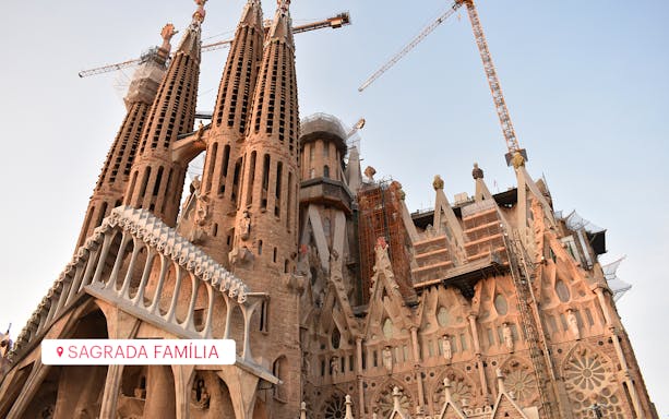 Sagrada Família basilica under construction in Barcelona, part of the iVenture Multi Attraction Pass.