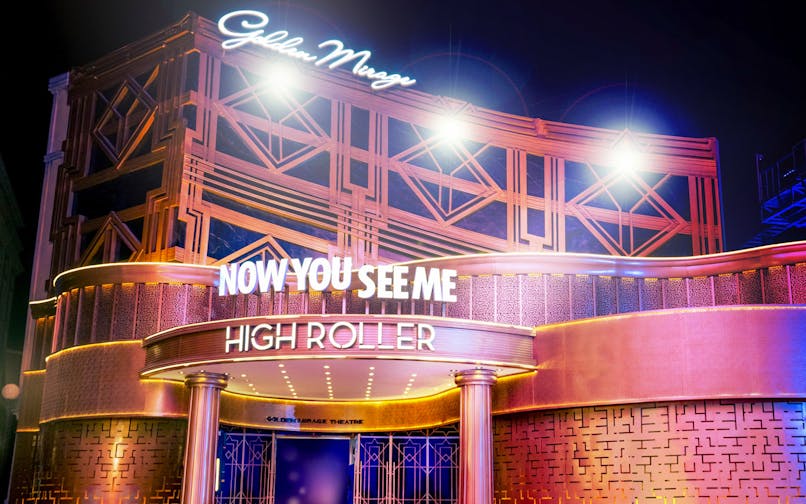 Entrance to "Now You See Me" attraction at MOTIONGATE™ Dubai.
