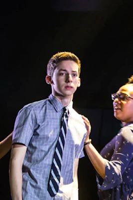 Scene from Dear Evan Hansen musical with actors on stage
