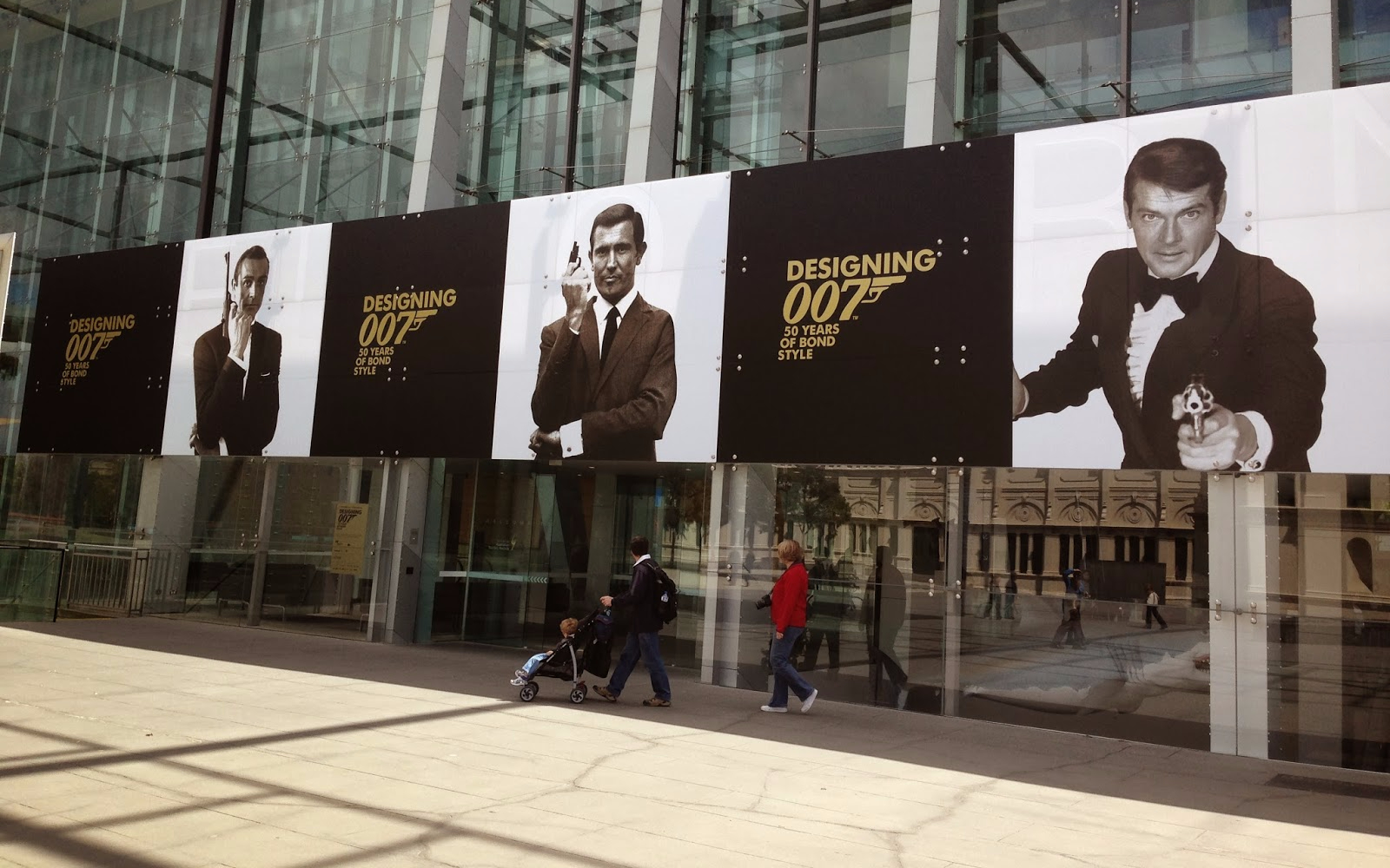 Burj Khalifa Level 124 & 125, Designing 007 exhibition entrance with James Bond posters.