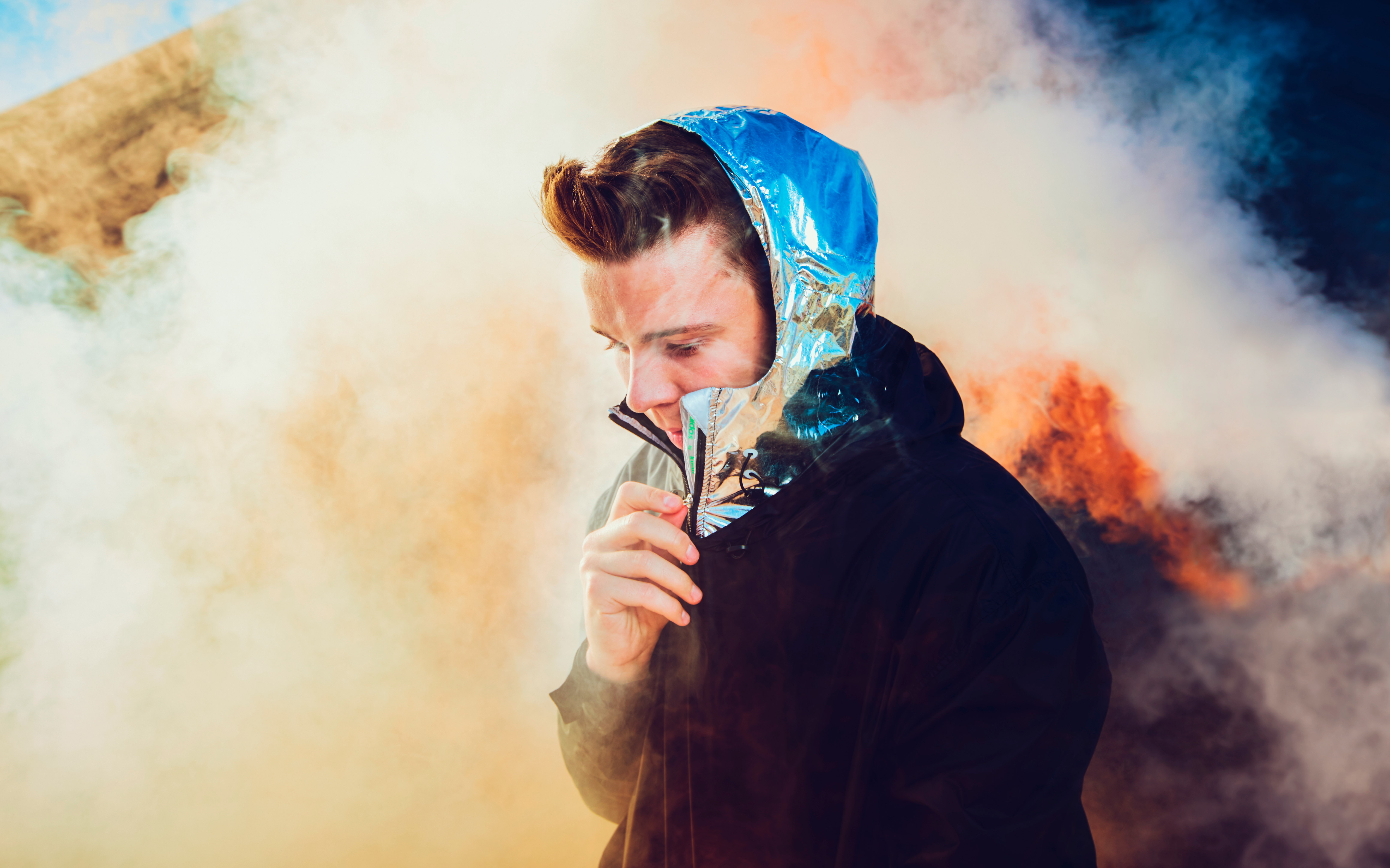 Crowd enjoying DXBeach event with Nicky Romero, Felix Jaehn, Kungs, Claptone performing live music