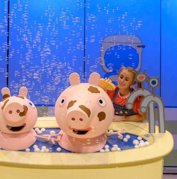 Have fun, frolic, and oink-tastic adventures inside Peppa Pig World
