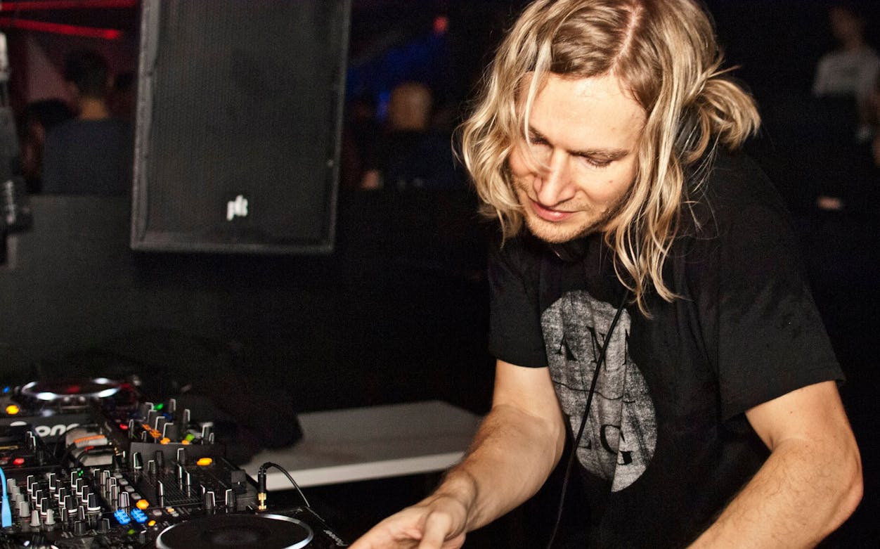 DJ performing at Back2Basics NYE event featuring James Zabiela.