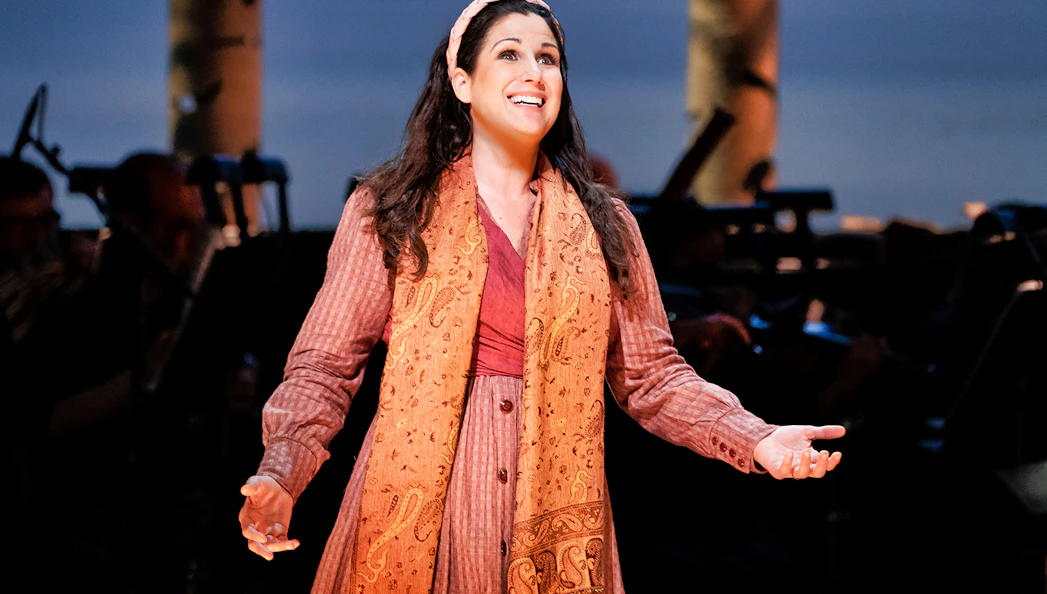 Performer on stage during "Into The Woods" musical.