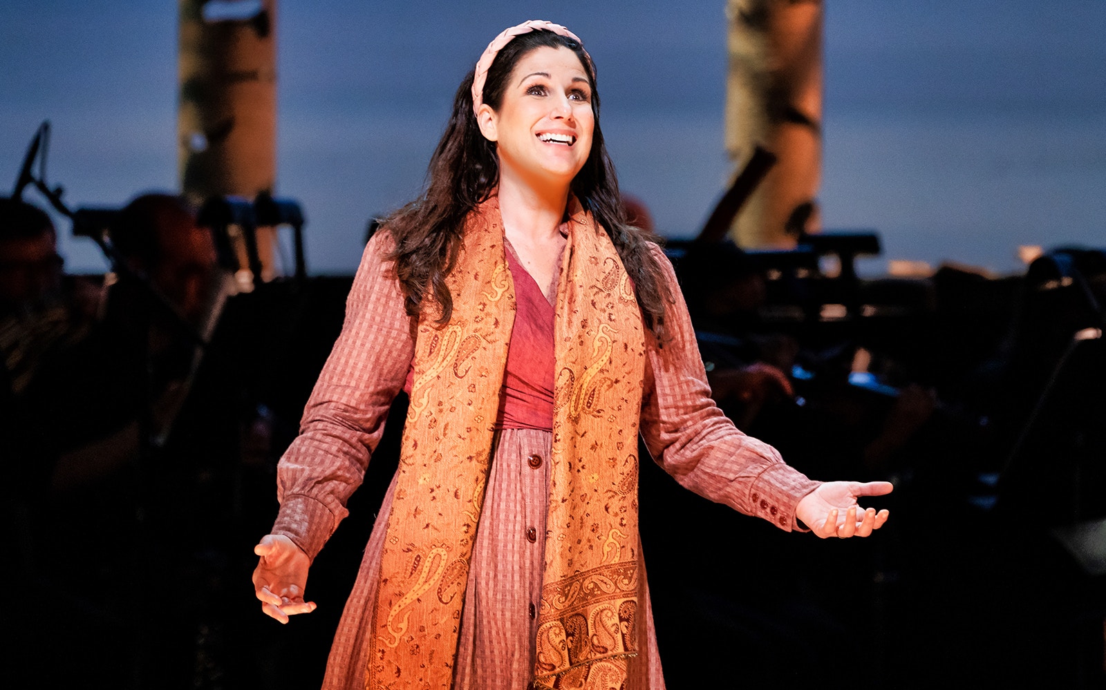 Performer on stage during "Into The Woods" musical.